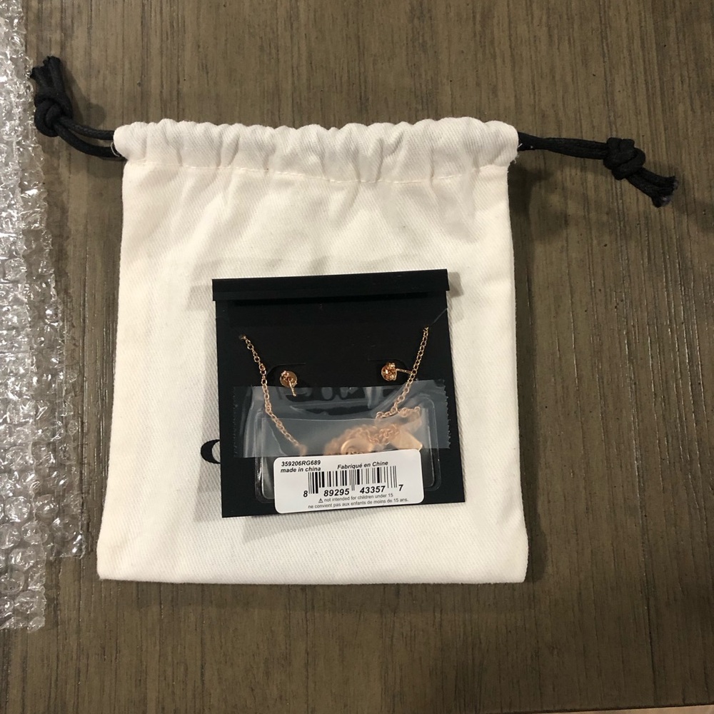 Coach Earrings and Necklace set